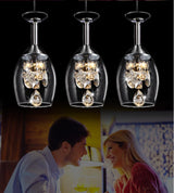 suspension moderne en cristal avec abat-jour en verre pour éclairage décoratif