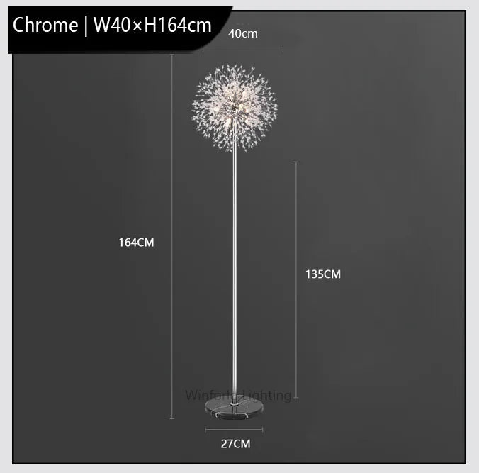 lampadaire led pissenlit de luxe winfordo