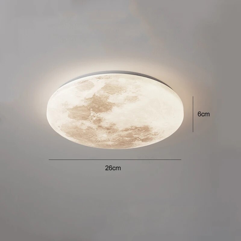 Plafonnier lune moderne minimaliste