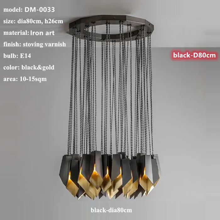 Modern Designer LED Chandelier Lighting Living Dining Room Decor Led Pendant Light Villa Bar Dining Table Hanging Lamp Luminaire