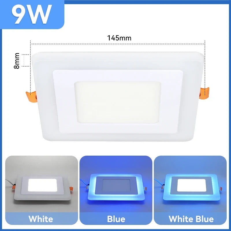 plafonnier encastré à led lumière froide design moderne pour intérieur
