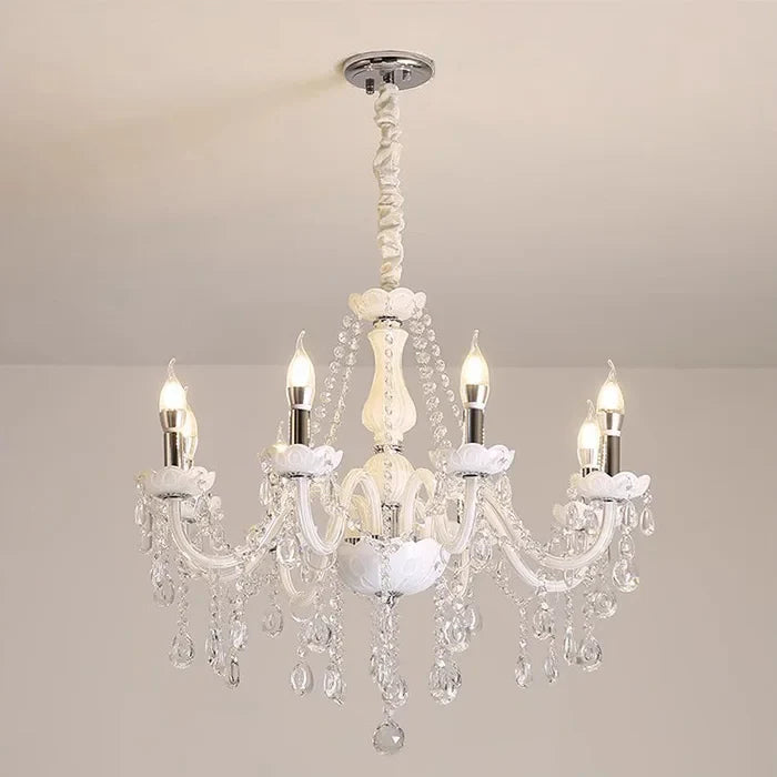 lustre moderne en verre tube incurvé style nordique cristal