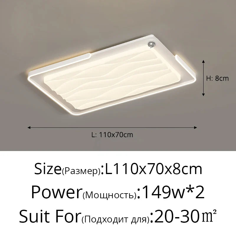 plafonnier led style français moderne télécommande éclairage intérieur chaud