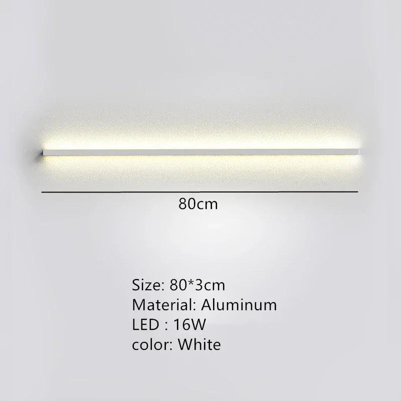 applique murale led moderne avec interrupteur de gradation pour décoration