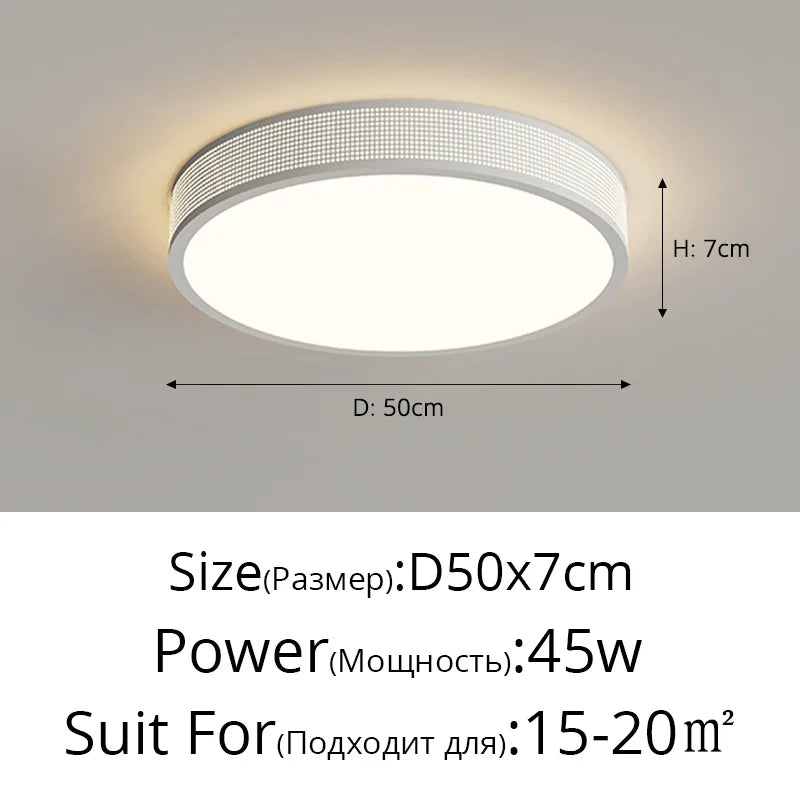 qiyimei plafonnier led style cercle carré décoratif