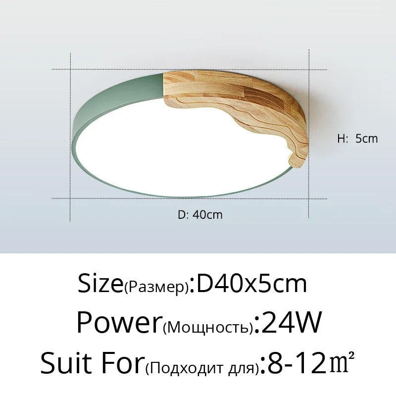 plafonnier led encastrable style nordique macarons ronds romantiques luminaire créatif moderne