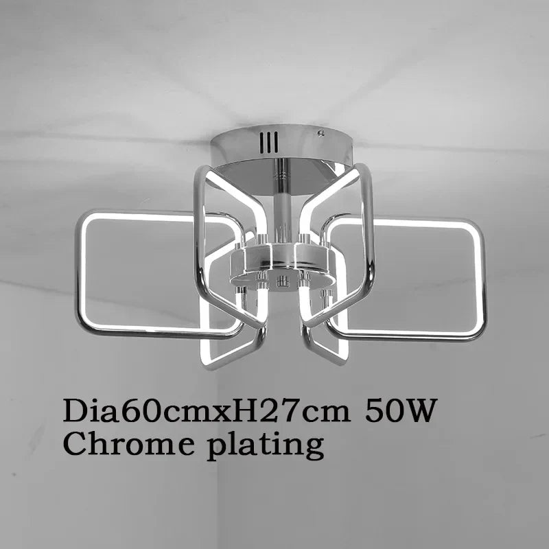 plafonnier moderne en aluminium pour un éclairage élégant et simple