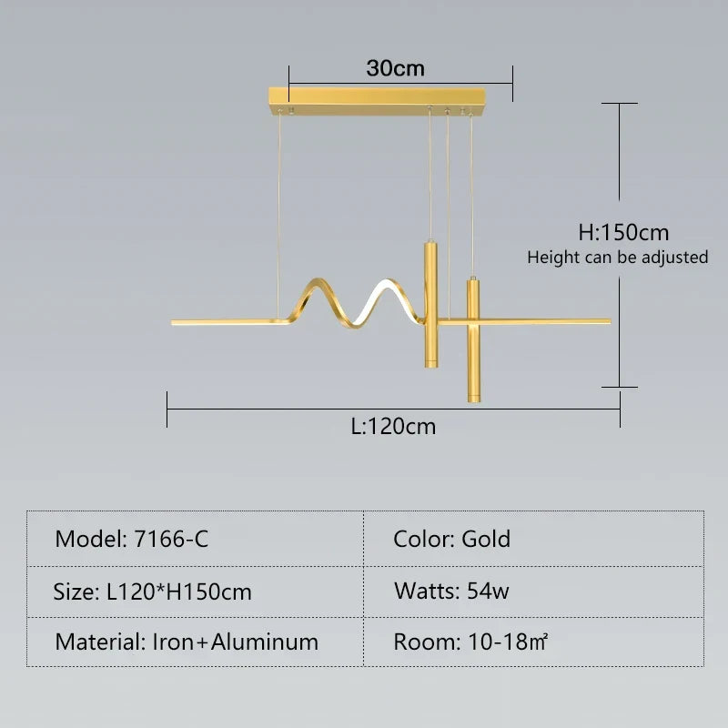 suspension moderne à led au design minimaliste élégant
