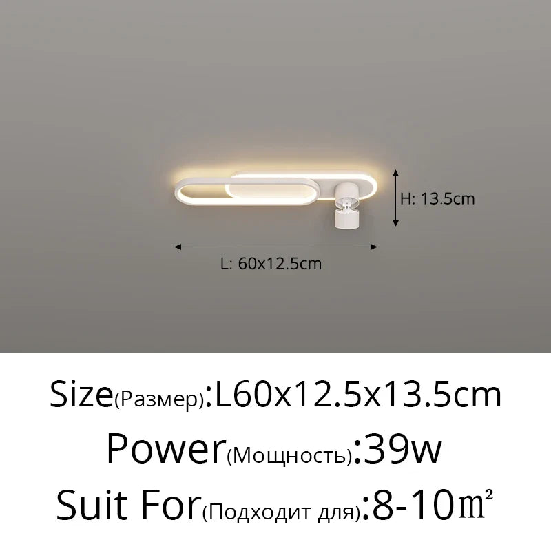 plafonnier led moderne luminaire décoratif d'intérieur pour loft