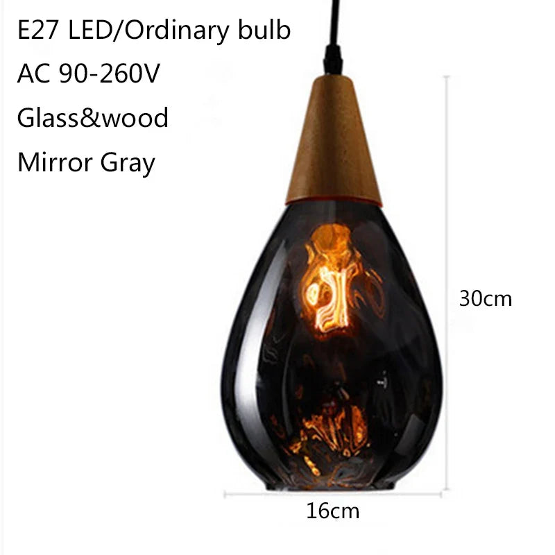 suspension en verre moderne pour décoration intérieure élégante