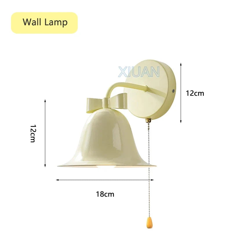 Applique murale cloche nœud