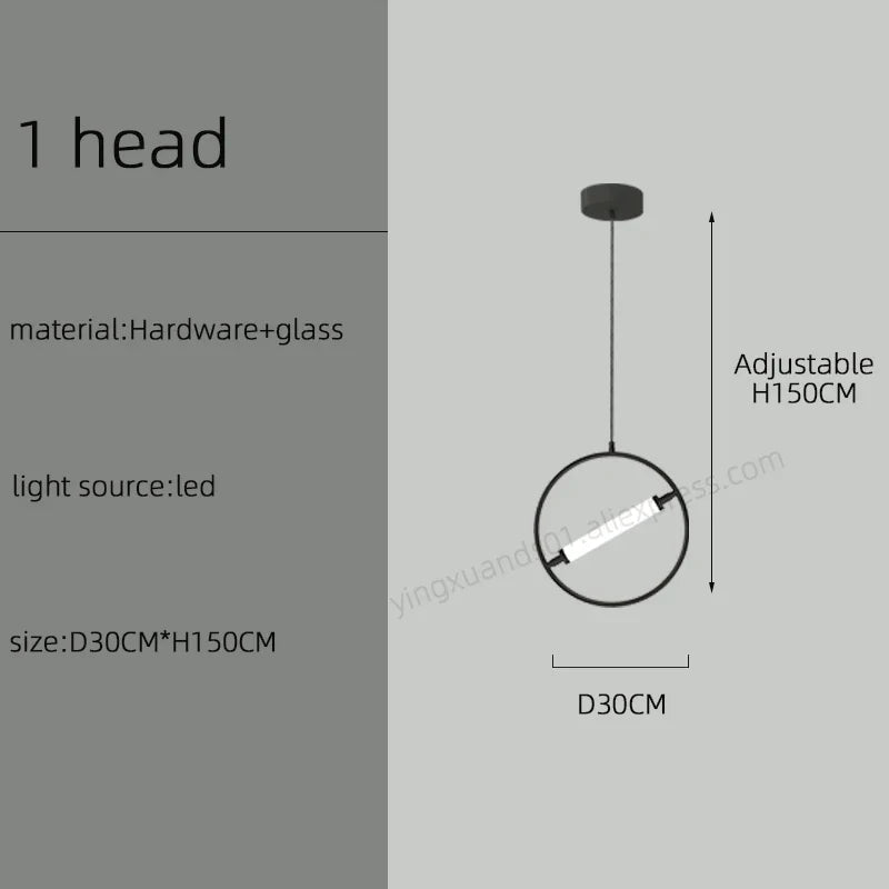 lustre à led moderne pour un éclairage nordique élégant