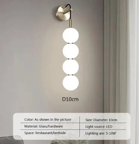 suspension en verre nordique pour décoration intérieure moderne