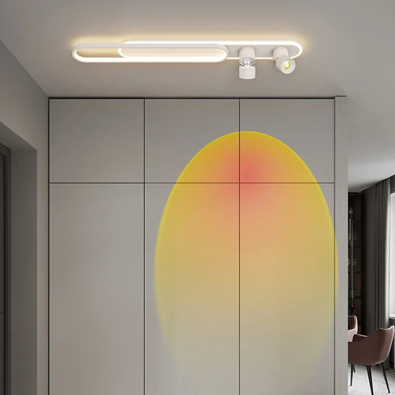 plafonnier mural moderne minimaliste pour balcon long