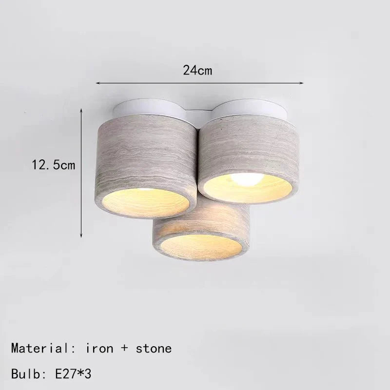 plafonnier en marbre naturel lampe suspendue pierre