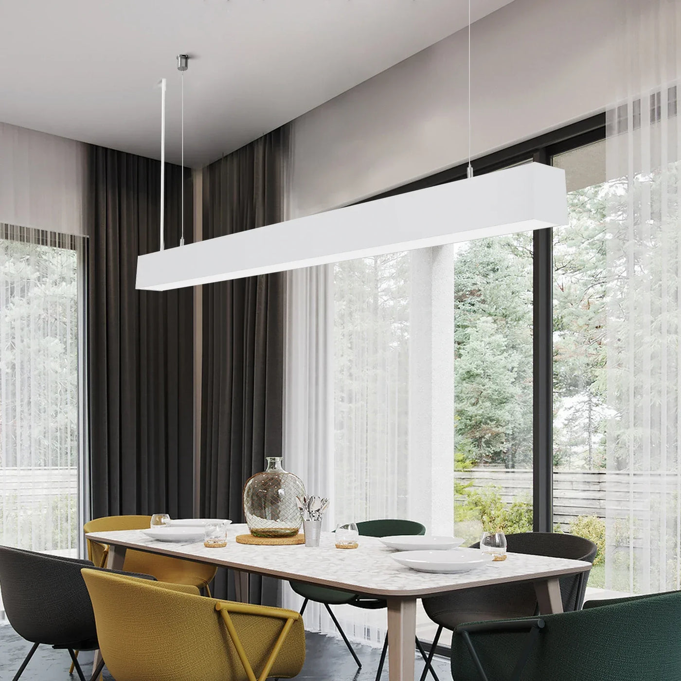 suspension lumineuse réglable pour intérieur moderne et élégant