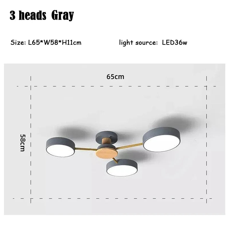plafonnier moderne créatif pour décoration intérieure en led