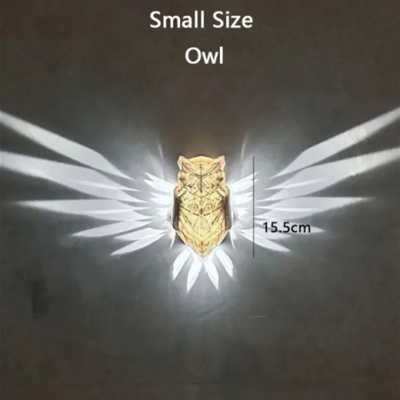 applique murale led hibou aigle décoration créative pour la maison