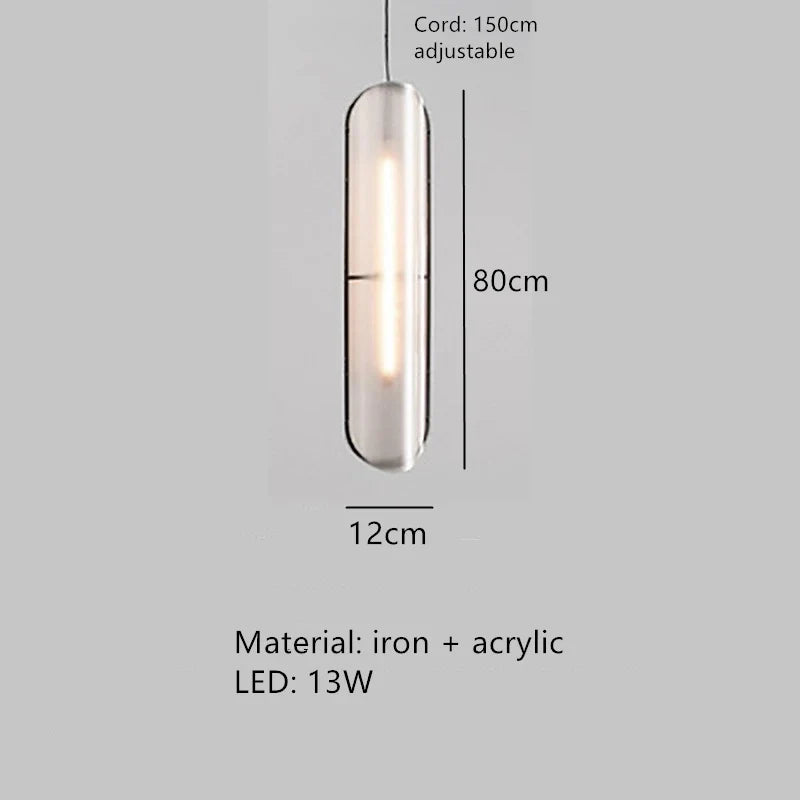 suspension led moderne avec cordon chaud réglable