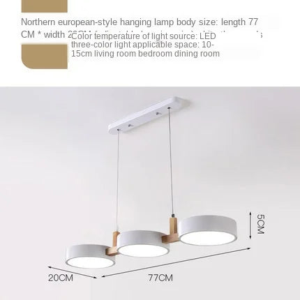 Suspension au design nordique moderne en bois