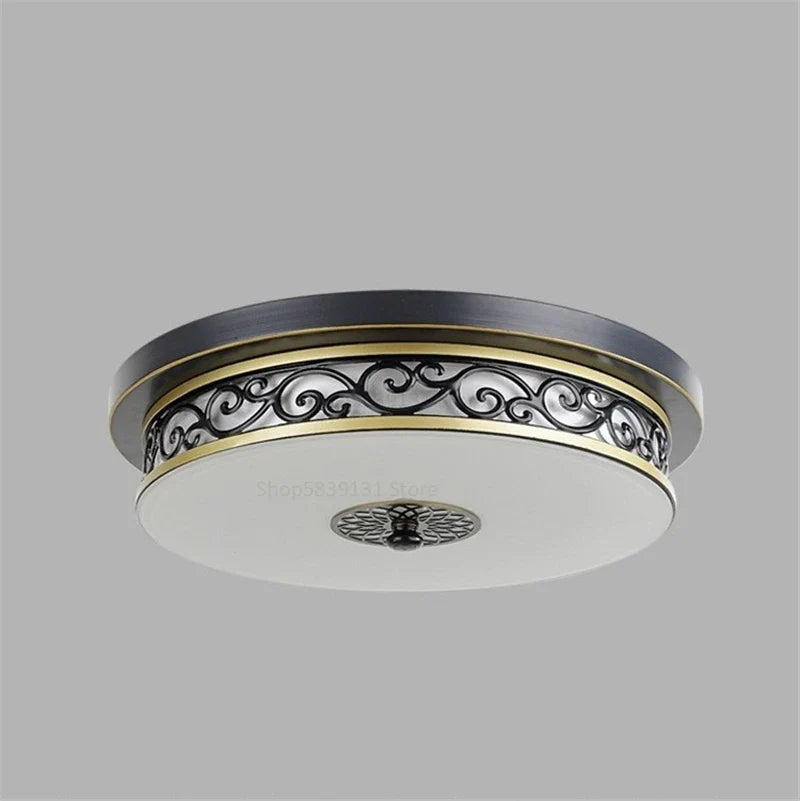 plafonniers led circulaires style rétro américain décoration moderne