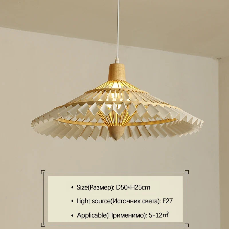 lustre en bambou tissé style chinois créatif pour éclairage décoratif