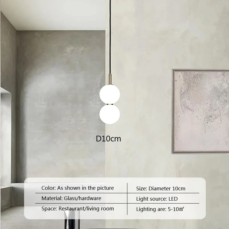 suspension en verre design pour décoration moderne et élégante