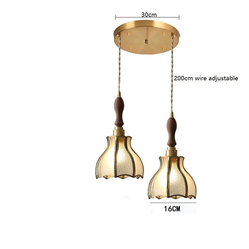 iwhd suspension moderne en cuivre verre led décorative