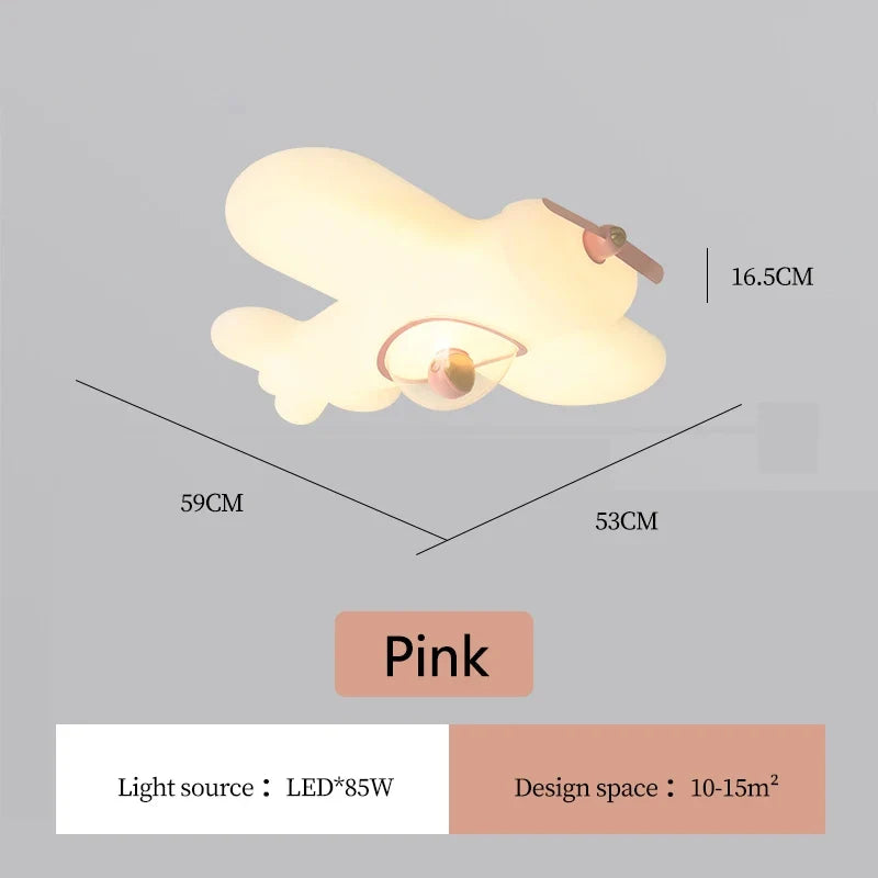 plafonnier avion mignon pour chambre d'enfant moderne et minimaliste
