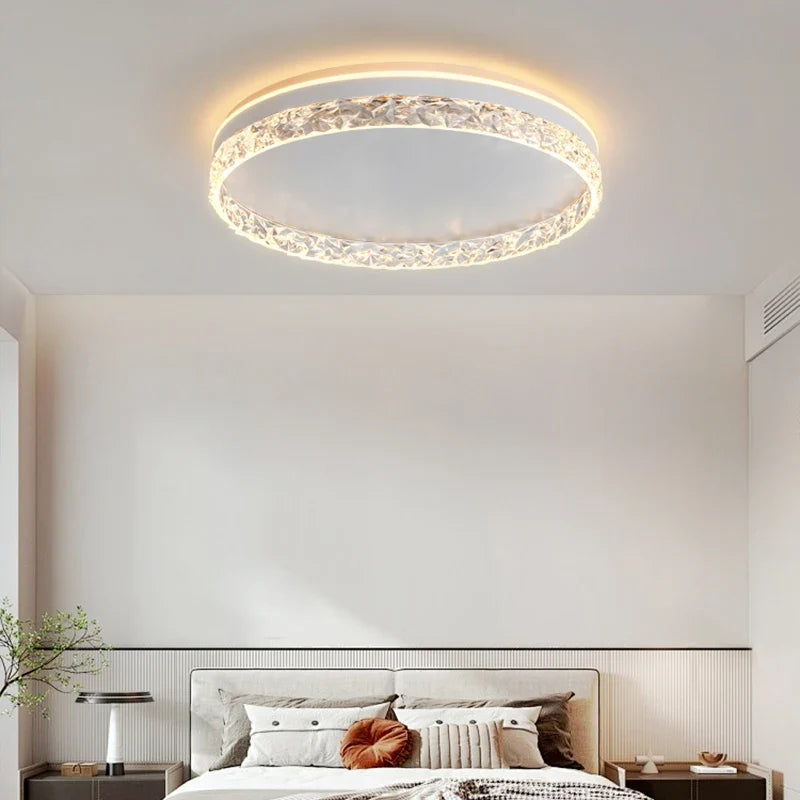 plafonnier moderne luxe diamant design éclairage décoratif intérieur