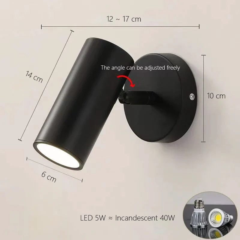 Applique murale nordique réglable led