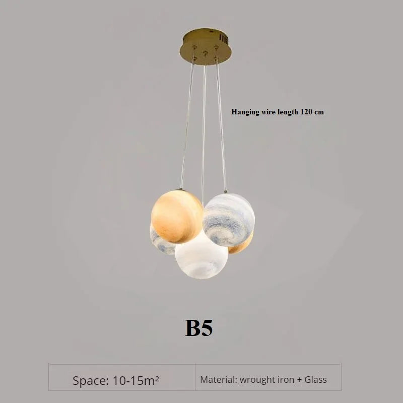 suspension design moderne en forme de lune