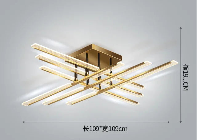 lustre acrylique dimmable moderne pour décoration intérieure élégante