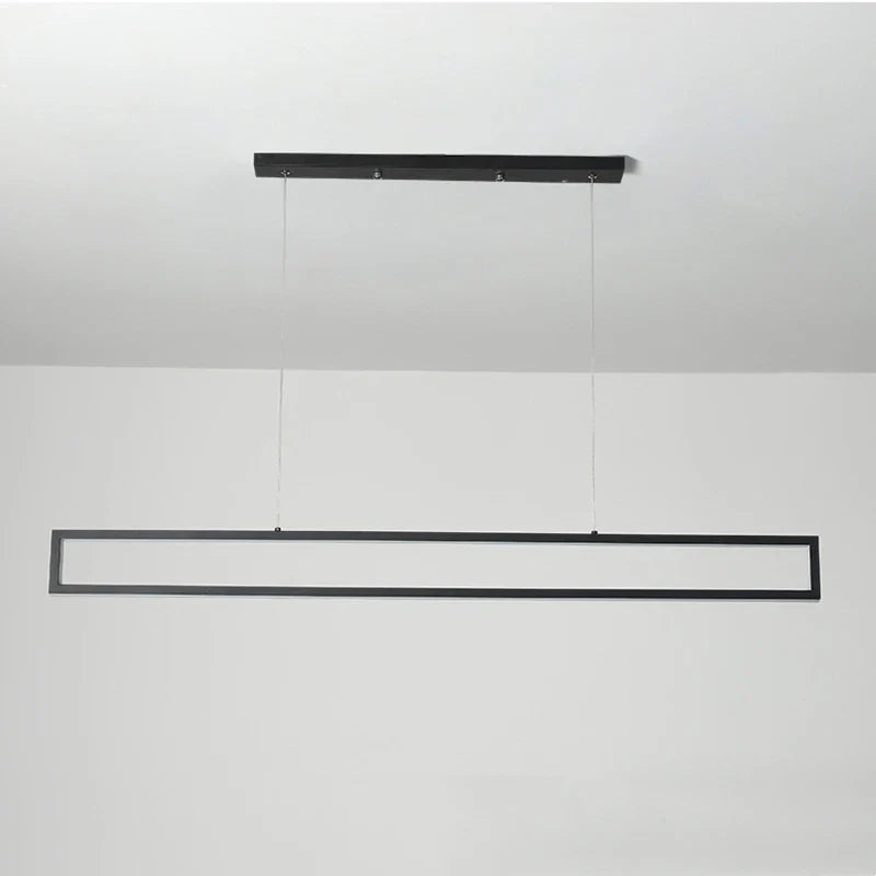 Modern LED black dimming living room light used for hanging decoration of restaurant, coffee shop, bar lighting fixtures