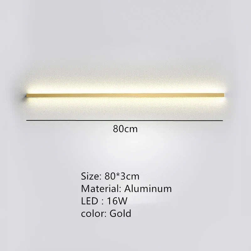 applique murale led moderne avec interrupteur à intensité variable