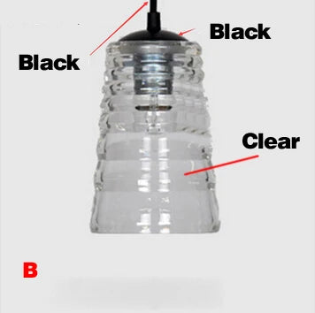 suspension moderne en verre transparent pour intérieur