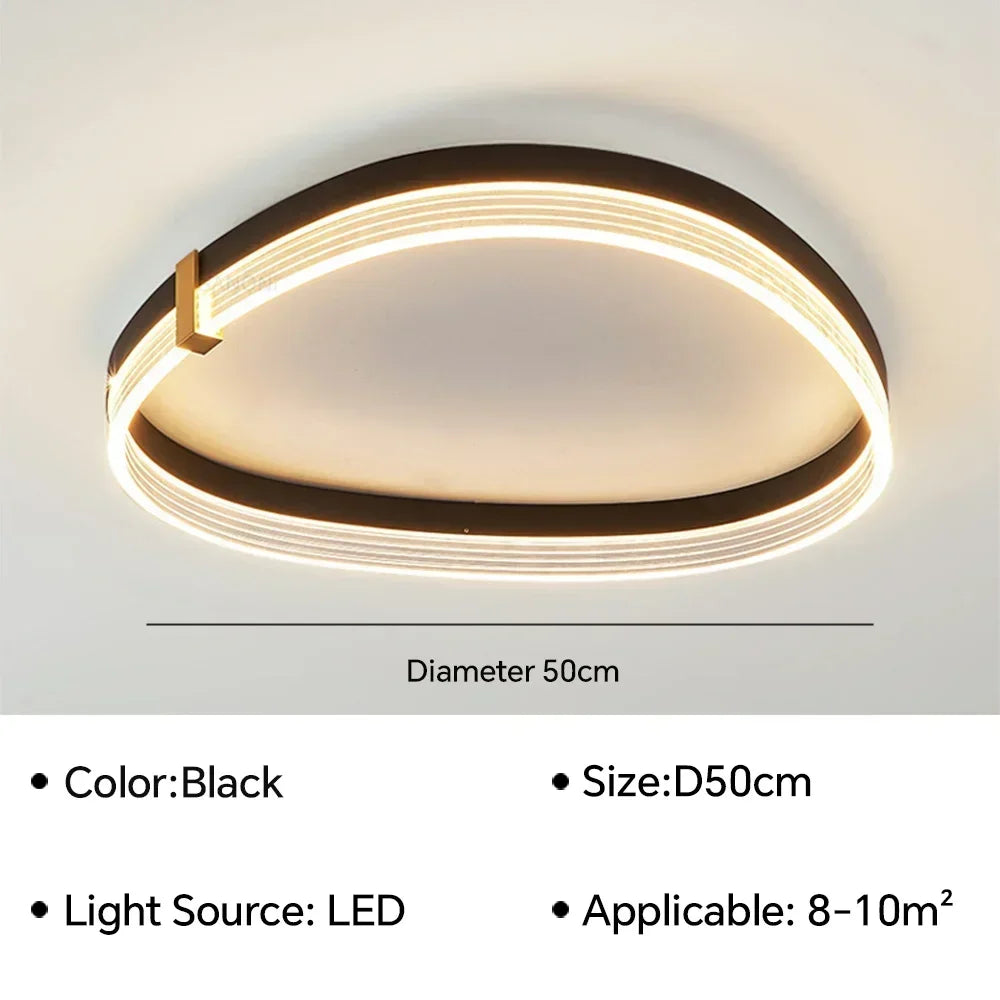 lustre moderne à leds pour intérieur décoration maison