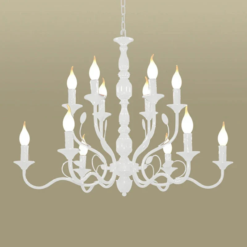 lustre rétro en fer noir style vintage industriel pour éclairage intérieur