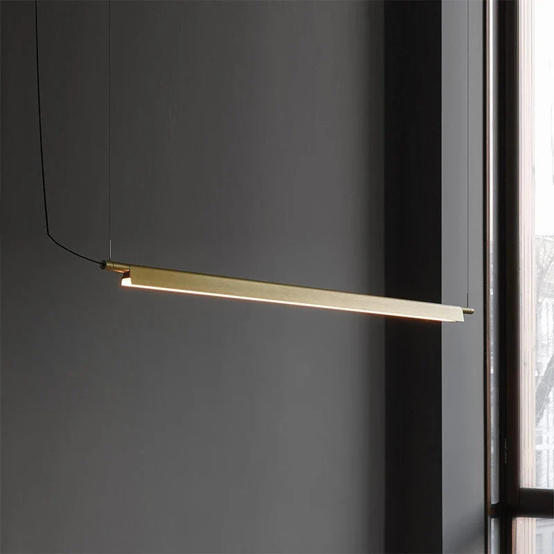 Suspension design scandinave linéaire compendium led longue