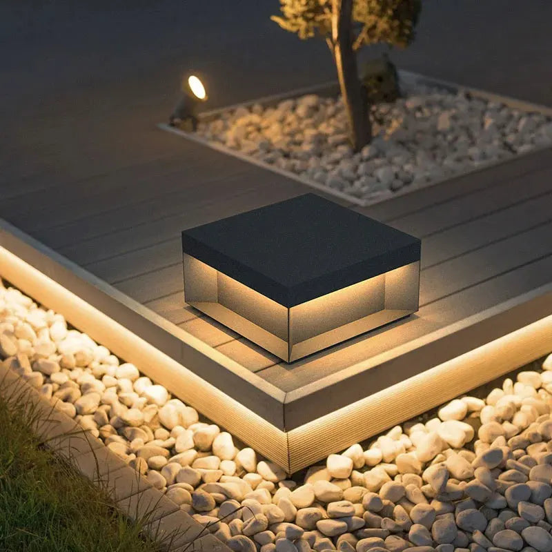 lampadaire extérieur étanche pour clôture et porte paysage
