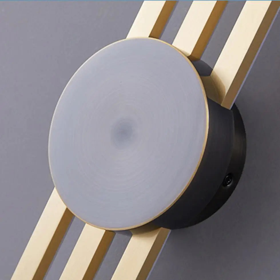 applique murale led minimaliste en laiton pour restaurant