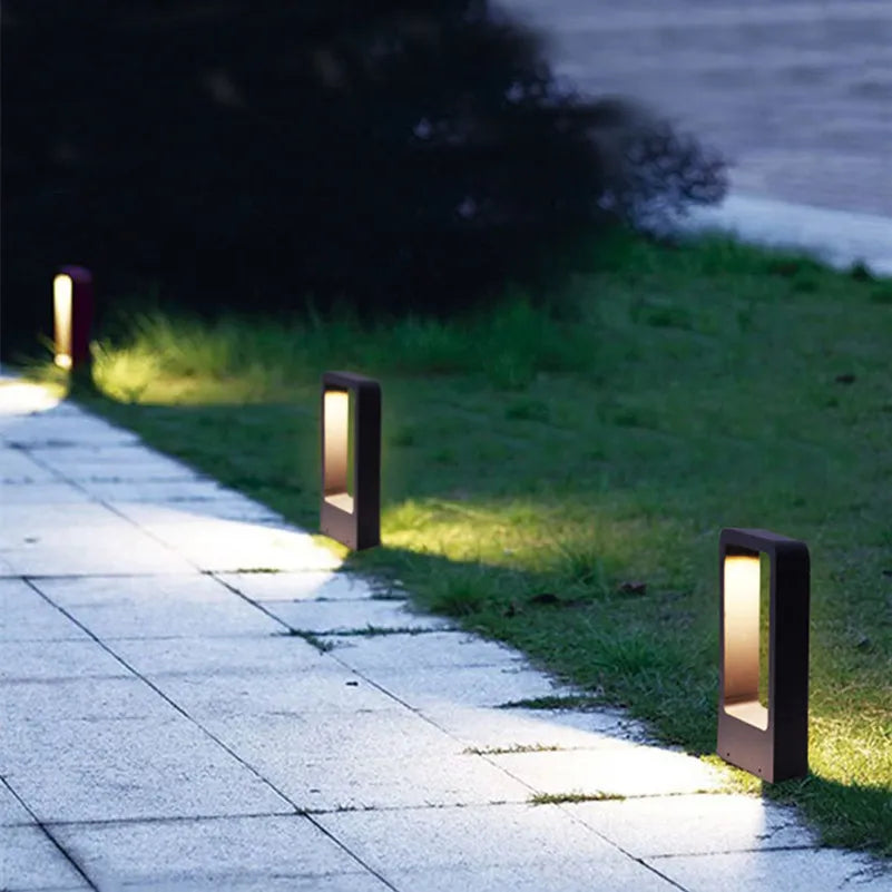 110V 220V DC12V 15W LED étanche lampe à gazon COB LED borne extérieure lumière extérieure sol jardin cour éclairage routier