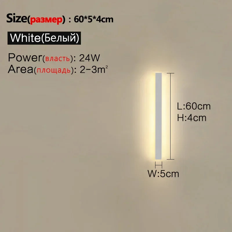 applique murale extérieure à led étanche pour éclairage décoratif