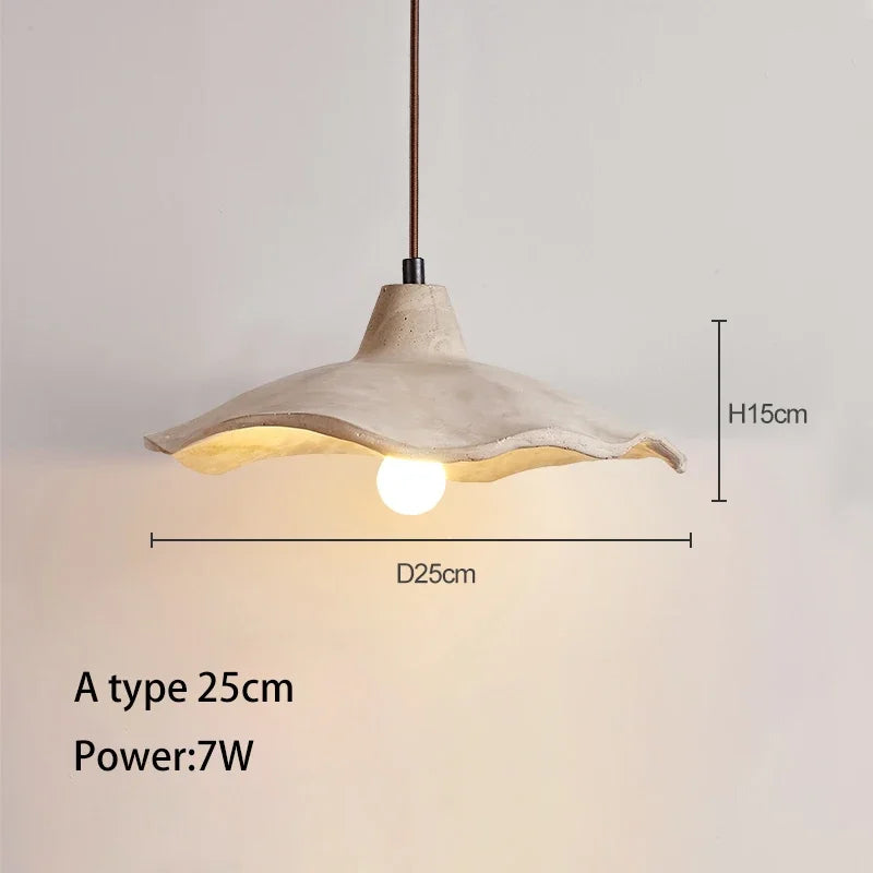 lustre wabi-sabi en ciment pour décoration intérieure et extérieure