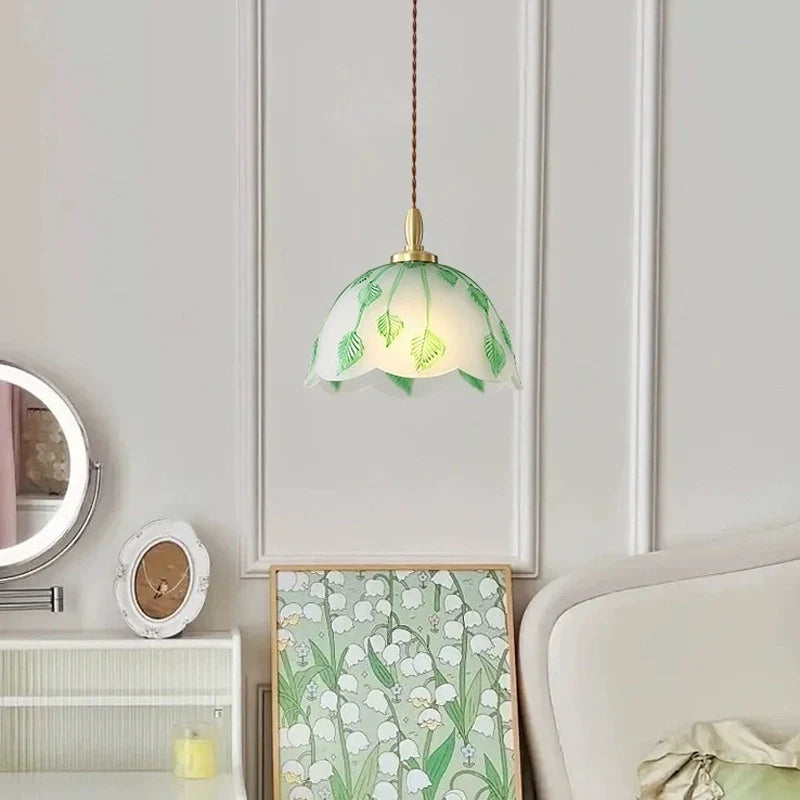 lustre européen en verre pour éclairage décoratif intérieur