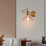 applique murale moderne en verre design ajustable pour intérieur et extérieur
