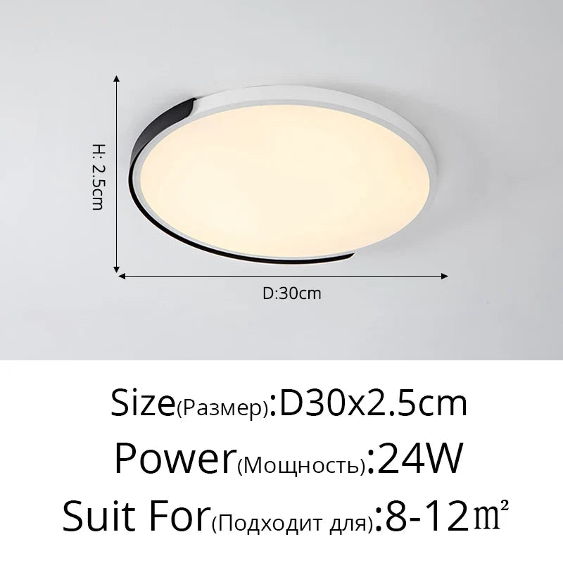 simple led trois anti-plafonnier rond maison lampe
