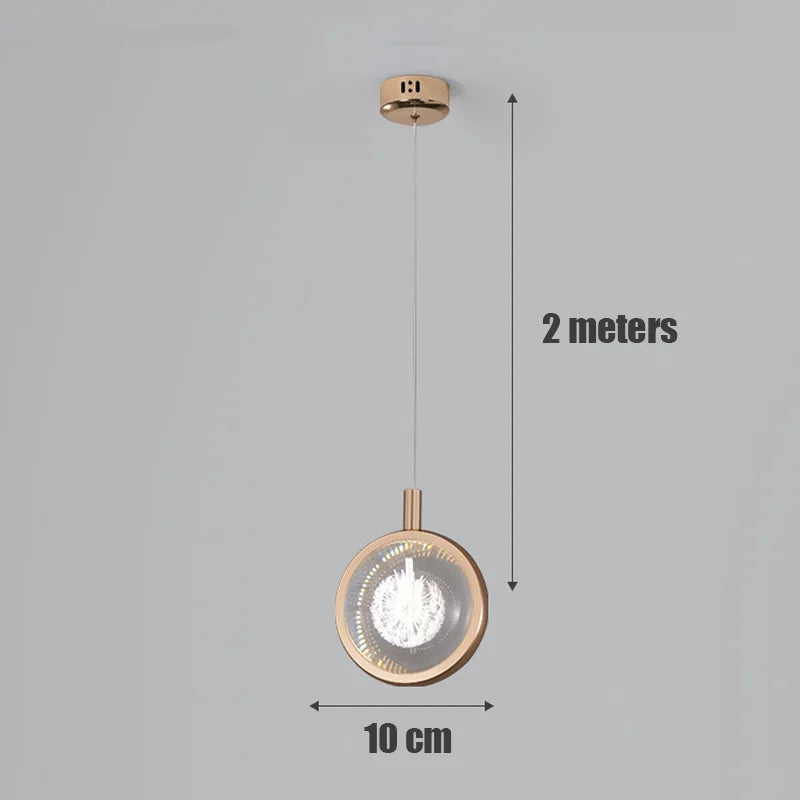suspension led design pour intérieur de salon