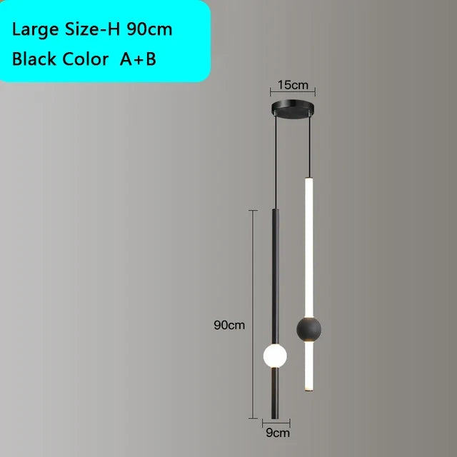 suspension led moderne pour éclairage intérieur créatif