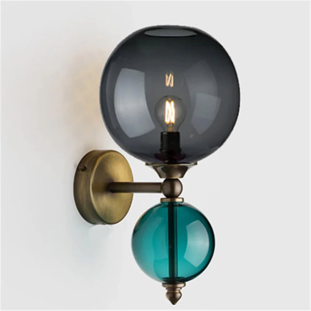 Applique murale LED en forme de bulle de verre